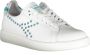 Diadora Witte Vetersneakers met Contrasterende Accenten White Dames - Thumbnail 2