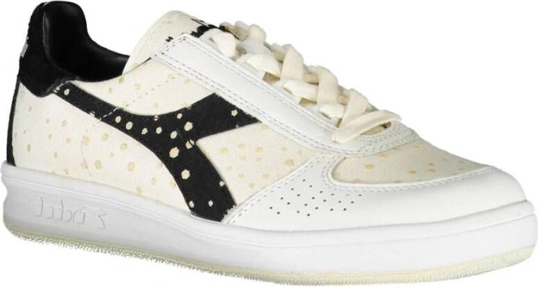 Diadora Iconische Witte Stoffen Sneaker White Dames