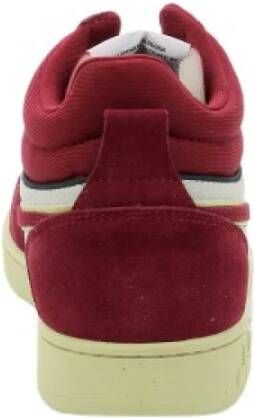Diadora Leren sportschoenen Magic Demi Cut Suede Rood Unisex