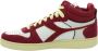 Diadora Leren sportschoenen Magic Demi Cut Suede Rood Unisex - Thumbnail 7