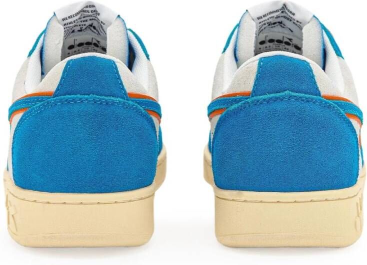 Diadora Lichtblauwe herensneakers Blauw Heren