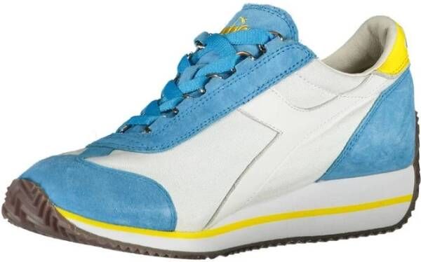 Diadora Lichtblauwe Leren Dames Sneaker
