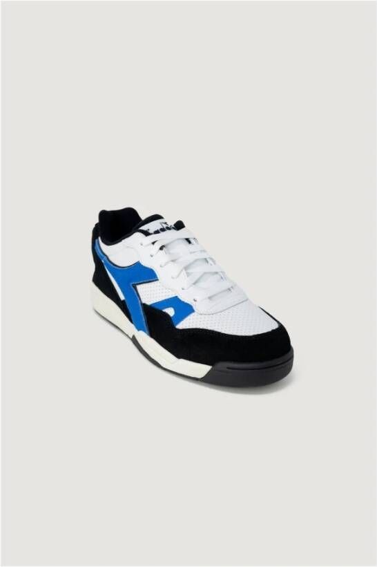 Diadora Lichtblauwe Vetersneakers voor Heren Multicolor Heren