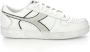 Diadora Magic Basket Low Icona Lage sneakers Leren Sneaker Wit - Thumbnail 92