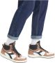 Retro Sneaker bruin Tinten Magic Basket Mid Earth Hoge sneakers Leren Sneaker Bruin - Thumbnail 6