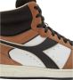 Retro Sneaker bruin Tinten Magic Basket Mid Earth Hoge sneakers Leren Sneaker Bruin - Thumbnail 10