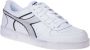 Diadora Magic Basket Low Icona Lage sneakers Leren Sneaker Wit - Thumbnail 103