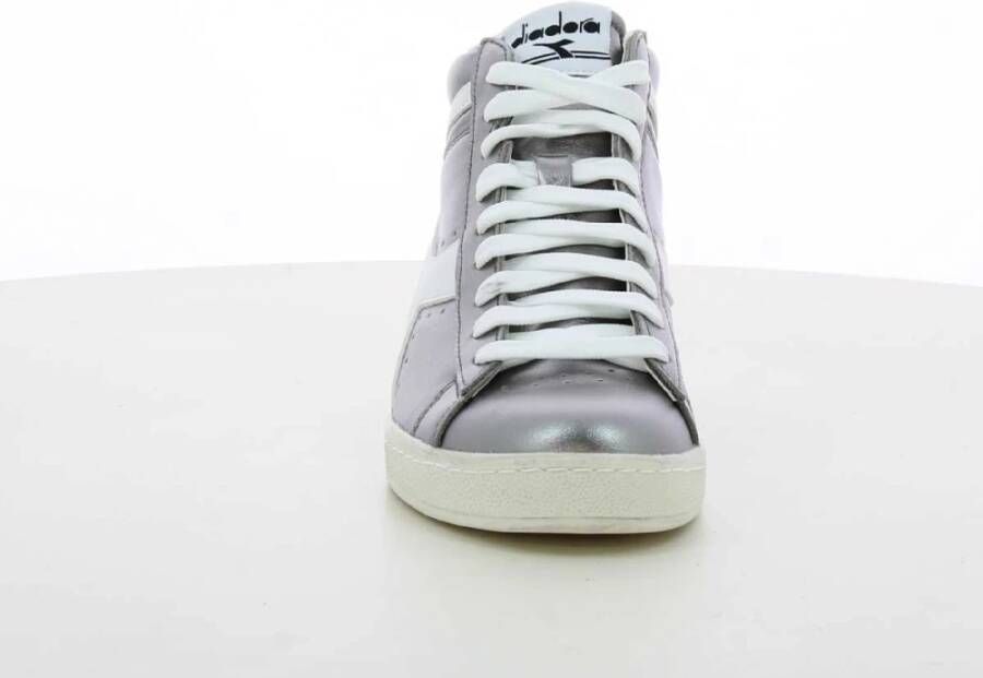 Diadora Metallic High-Top Game Schoenen Gray Dames