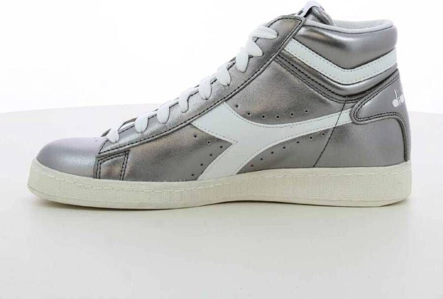 Diadora Metallic High-Top Game Schoenen Gray Dames