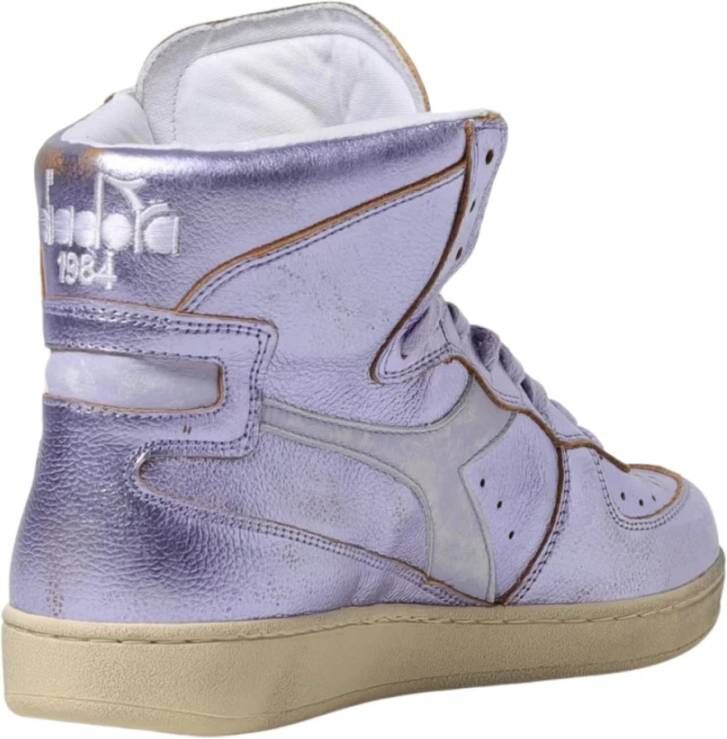 Diadora Metallic Paarse Heritage Sneaker
