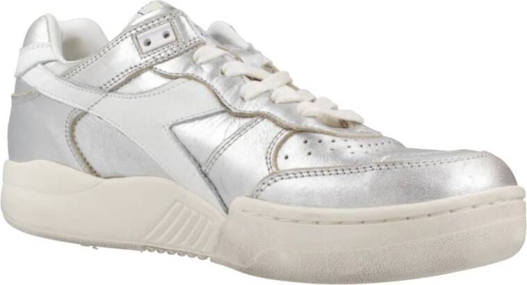 Diadora Metallic Sporty Sneakers Gray Dames