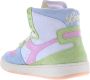 Diadora Heritage Dames Mi Basket Arcobaleno Italia Hoge lederen veter sneakers - Thumbnail 3