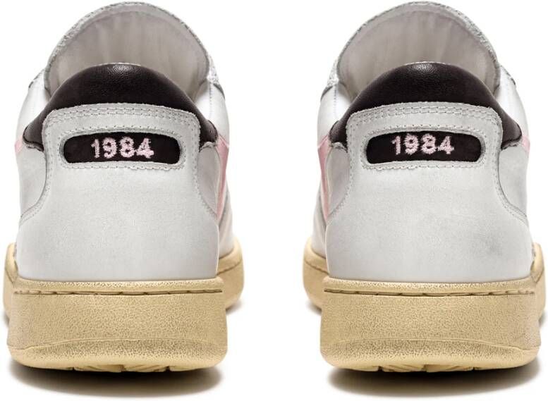 Diadora MI Basket Low Used Iconische jaren 80 Sneakers White Heren