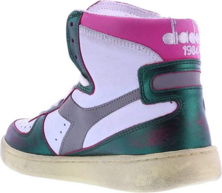 Diadora Metal Mix Gebruikte Sneakers Wit Dames