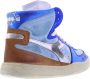 Diadora Mi Basket Metal Pigskin Used W Blauw Dames - Thumbnail 4