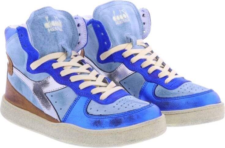 Diadora Mi Basket Metal Pigskin Used W Blauw Dames