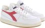 Diadora Heritage mi basket row cut sneakers wit c7114 white-garnet leer 42 5 (8+) - Thumbnail 7