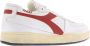 Diadora Heritage mi basket row cut sneakers heren wit c7114 white-garnet leer 43 5 (9+) - Thumbnail 9