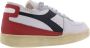 Diadora Heritage Mi Basket Row Cut Used Wit Rood Zwart - Thumbnail 3