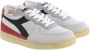 Diadora Heritage Mi Basket Row Cut Used Wit Rood Zwart - Thumbnail 4