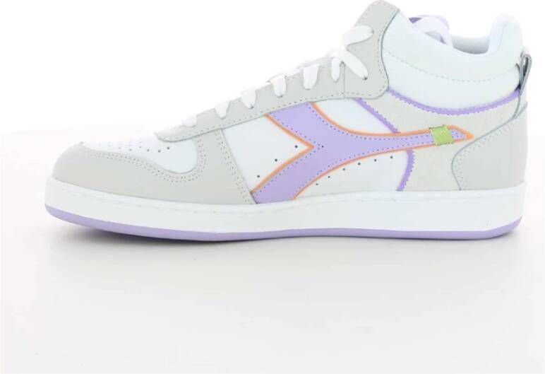 Diadora Paarse Magic Basket Sneakers White Dames