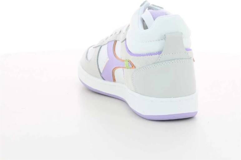 Diadora Paarse Magic Basket Sneakers White Dames