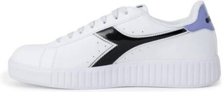 Diadora Paarse Vetersneakers met Rubberen Zool White Dames