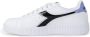 Diadora Paarse Vetersneakers met Rubberen Zool White Dames - Thumbnail 3
