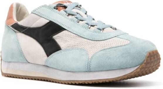 Diadora Panel Sneakers Beige Blauw Ontwerp Multicolor Heren