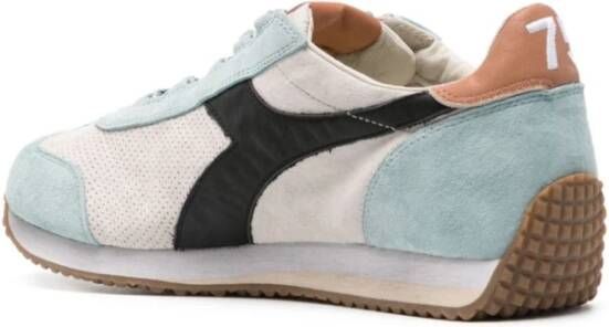 Diadora Panel Sneakers Beige Blauw Ontwerp Multicolor Heren