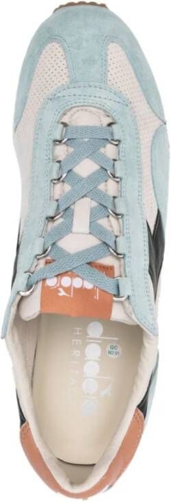 Diadora Panel Sneakers Beige Blauw Ontwerp Multicolor Heren