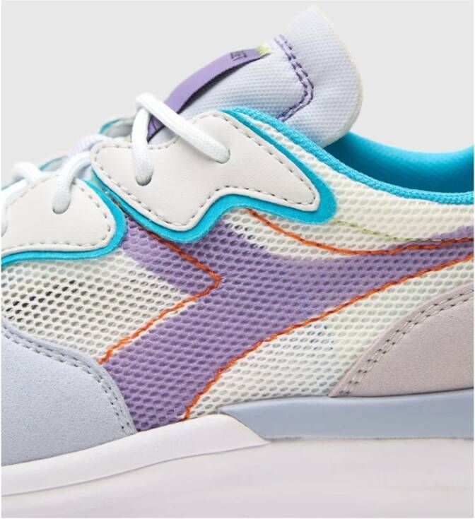 Diadora Platte schoenen Paars blauw en groen Paars Dames