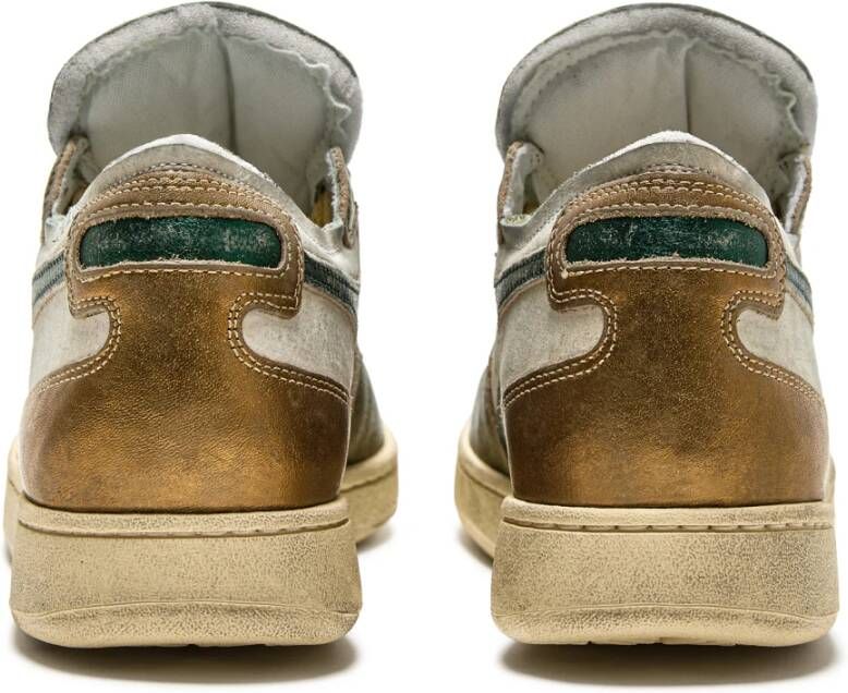 Diadora Premium Pigskin Sneakers MI Basket Row Cut Metal Meerkleurig Dames
