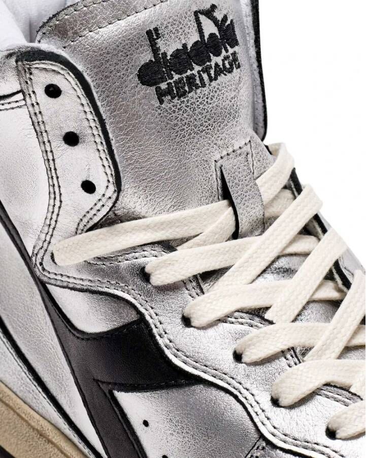 Diadora Premium Stone Washed Natuurlijk Leren Sneakers