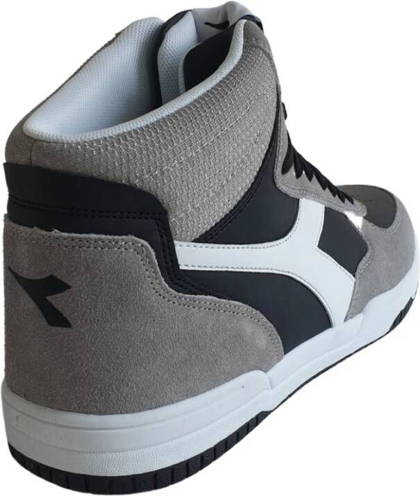 Diadora Raptor High SL Synthetisch Leren Sneakers Zwart