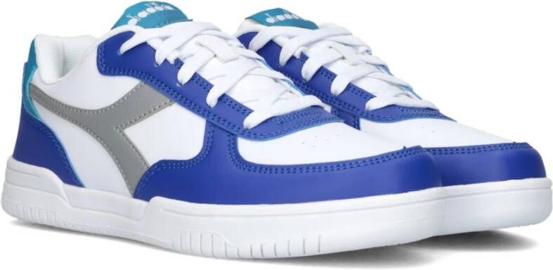 Diadora Raptor Low Gs Sneakers Wit Blauw Multicolor Heren