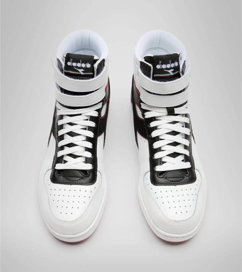 Diadora Retro Basketball Schoen Wit Leer