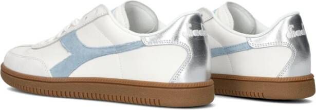 Diadora Retro Combi Sneakers Blauw Leer White Dames