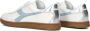 Diadora Retro Met Combi Sneaker Sneakers Leer Dames Blauw wit gestreept - Thumbnail 3