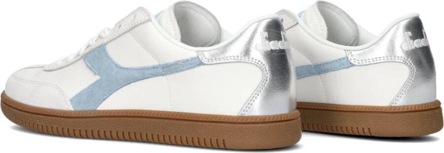 Diadora Retro Combi Sneakers Blauw Wit Gestreept Multicolor Dames