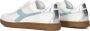 Diadora Retro Met Combi Sneaker Sneakers Leer Dames Blauw wit gestreept - Thumbnail 3