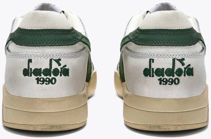 Diadora Retro-geïnspireerde B.560 Used Sneakers Green Unisex