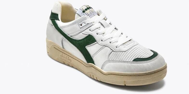 Diadora Retro-geïnspireerde B.560 Used Sneakers Green Unisex