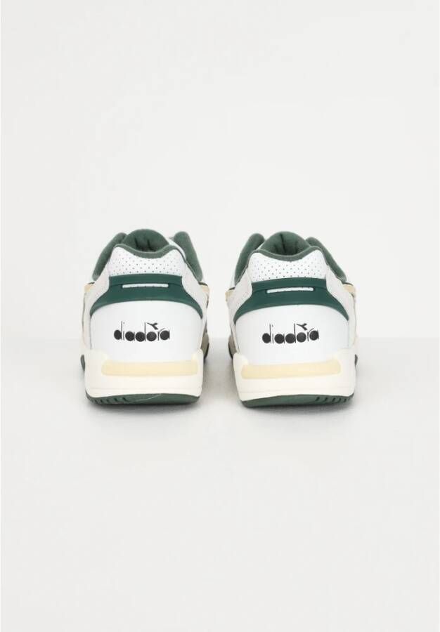 Diadora Retro-geïnspireerde Heren Sneakers Wit Heren