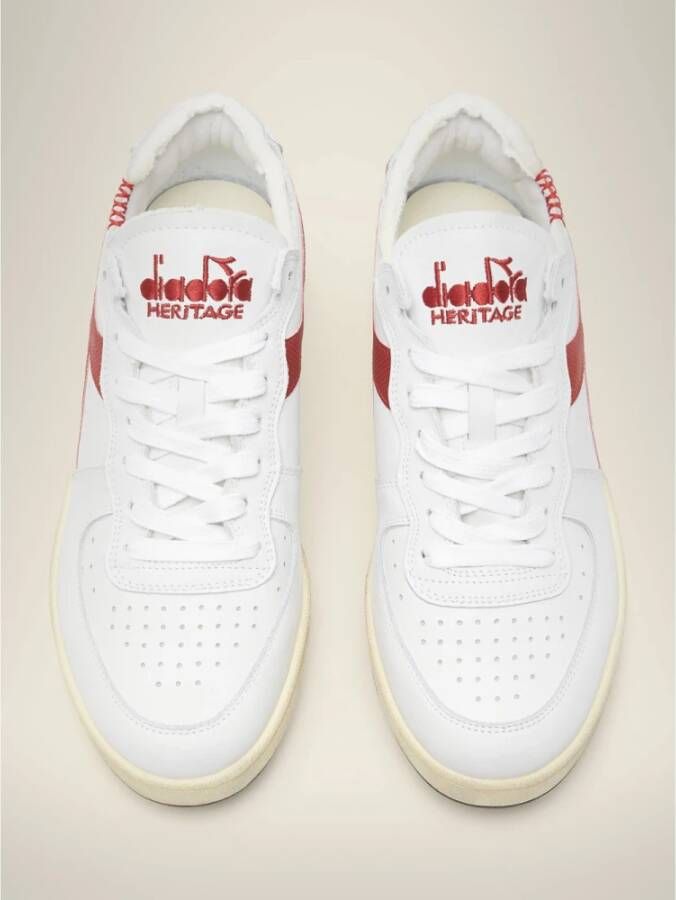 Diadora Rode Sneakers Model 201.176282 Wit Dames