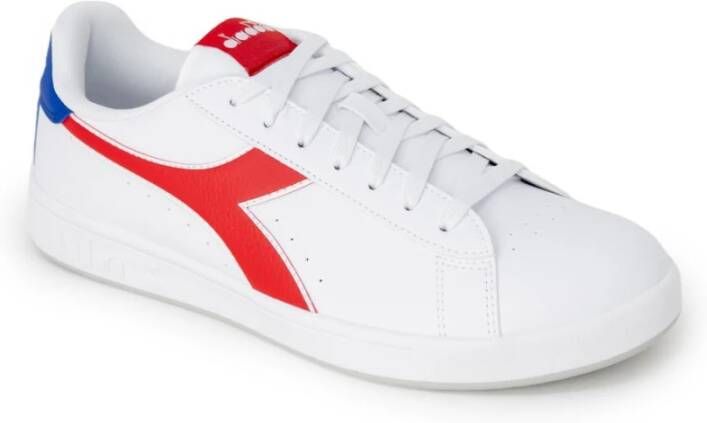 Diadora Rode sportieve sneakers met veters Red Heren