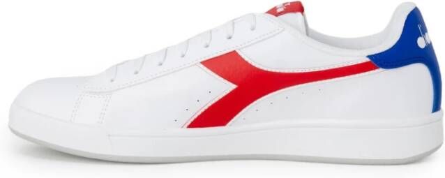 Diadora Rode sportieve sneakers met veters Red Heren