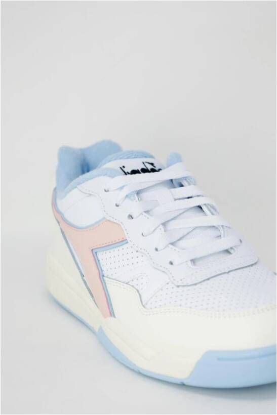 Diadora Roze Sneakers van Imitatieleer met Rubberen Zool Pink Dames