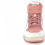 Retro Sneaker Magic Basket Mid Icona Hoge sneakers Leren Sneaker Roze - Thumbnail 13