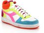 Diadora Magic Basket Demi Croco Woman Hoge sneakers Leren Sneaker Dames Multi - Thumbnail 9